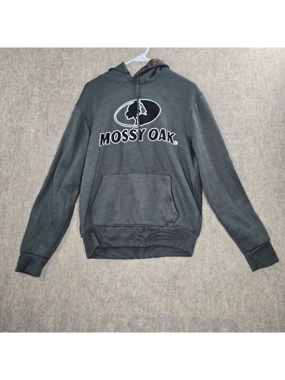Mossy Oak Gray Hooded Sweatshirt M - 100% Polyester